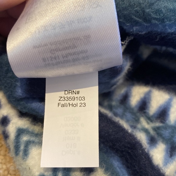 Eddie Bauer Quarter Zip L/S Cozycore Fleece blue White Size SMALL (2023) - Picture 6 of 10